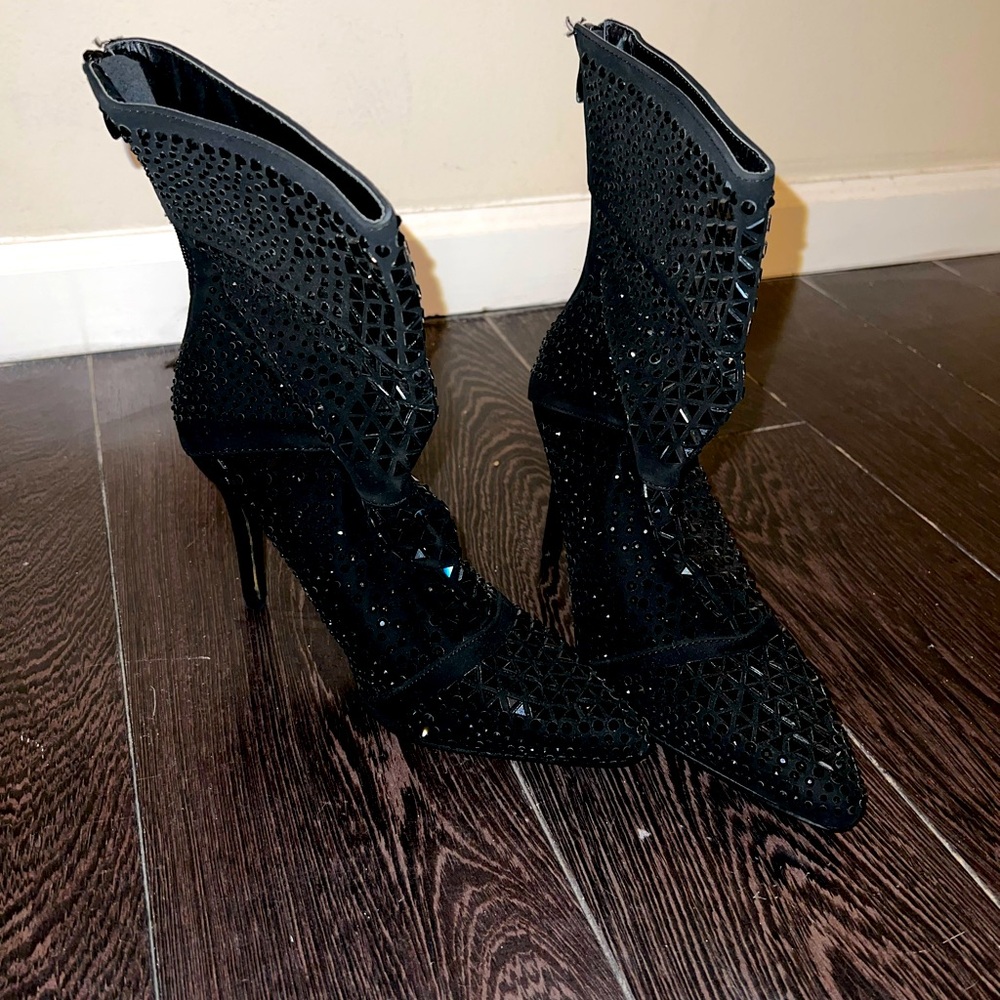 Sparkly ankle booties